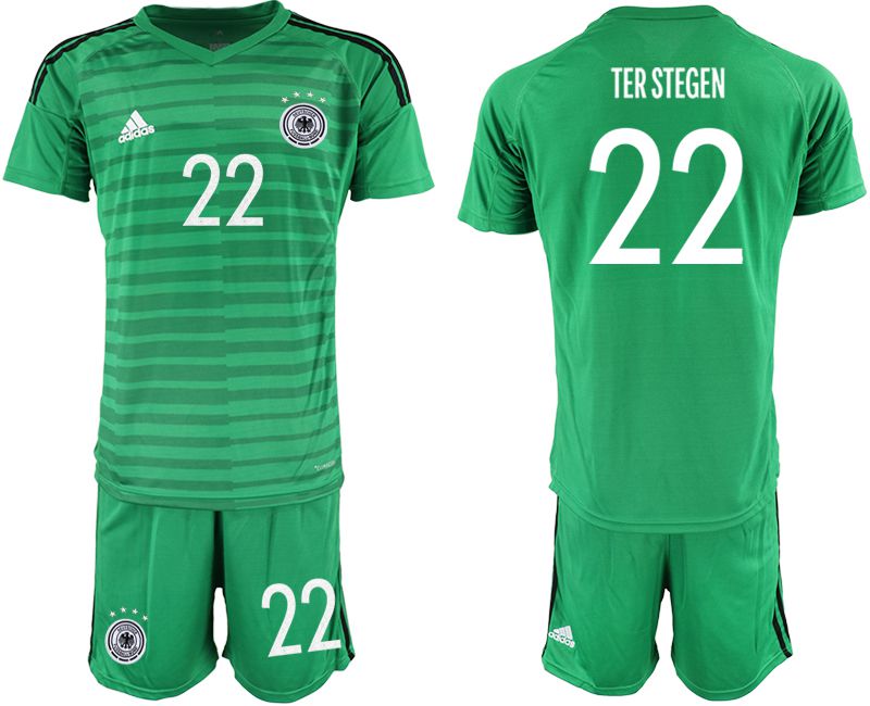 Men 2021 World Cup National Germany green goalkeeper #22 Soccer Jerseys->germany jersey->Soccer Country Jersey